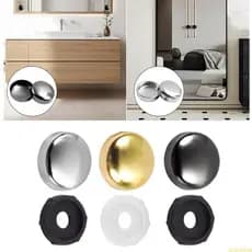 20 Peças 16mm Parafusos Espelho Tampas Parafuso Decorativo Acessórios Unhas Publicidade Plana Capa Deco