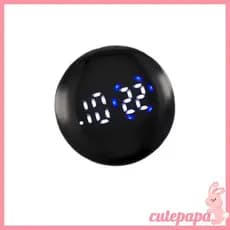 cutepa Economia Energia Auto Carro Motocicleta Painel LED Relógio Digital Ventilação Toque Sensível Display À Prova D