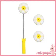 Rolo Canto Profissional Para Drywall cutepa 2 Cabeças Reposição E Aderência Antiderrapante Fácil Espalhamento