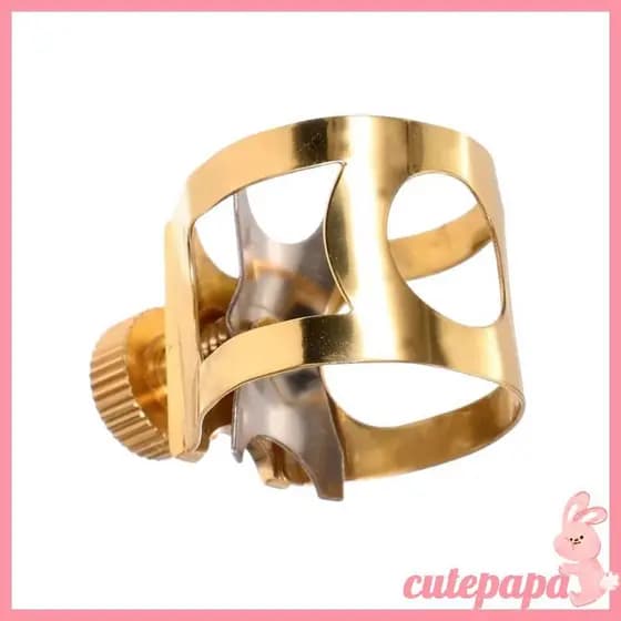 cutepa Saxofone Ligadura Prendedor Metal Clipe Bocal Acessórios