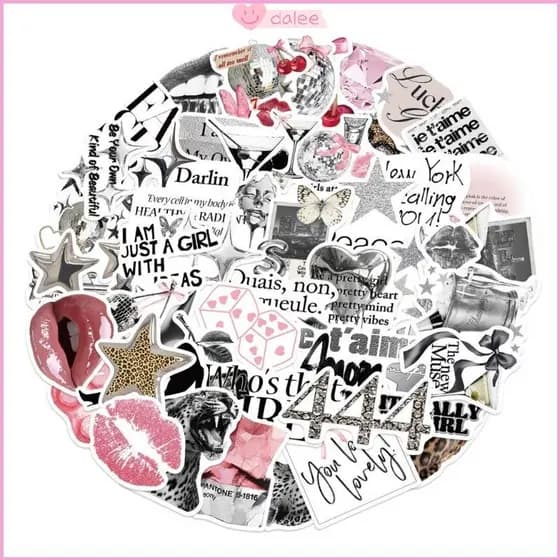 DALEE 50 Peças Adesivo Diário À Prova D Estético Para Animais Estimação Caderno Garrafa Scrapbooking