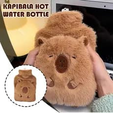 Pelúcia Capivara Bolsa de Água Quente Presente Inverno Quente Almofada Térmica Fofa