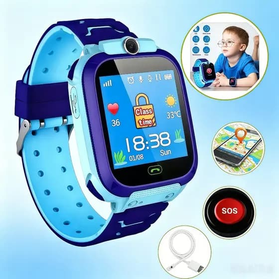 2G Relógio Inteligente Infantil GPS e Câmera Smartwatch com Chamada SOS Rastreador para Crianças