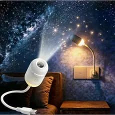 Projetor de Galáxia 2 em 1 com Luz Noturna LED Decoração de Quarto Romântico