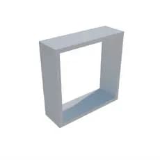 Kit 3 Nichos Quadrado S/ Fundo Quarto Sala de Parede 30x30x10 Decorativo