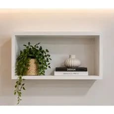 Nicho Retangular 60x30x15 Decoração e enfeites para Sala Escritório Cozinha Quarto