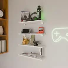 Prateleira Quarto Gamer 45x11cm Suporte Cantoneira em L
