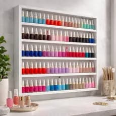 Expositor Para 200 esmaltes,tintas,linhas,miniaturas,decorações Prateleira Nicho De Parede