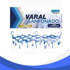 Varal Roupas Intimas Diversos Tamanhos com Prendedores e Cabides Para Calcinha Cueca
