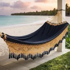 Rede De Dormir Descanso Reforçada Casal Premium Luxo Artesanal King Luxo De Algodão Envio Imediato