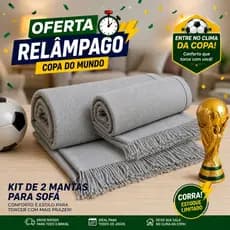 Manta Para Sofá Pop 2,20 x 1,50 M Algodão Protetora Decorativa Envio Imediato