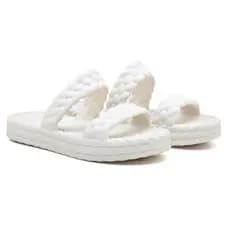 Papete Lais,Papete Sandália Flatform Chinelo Entrega Imediata Tiras Tranças Anabela Brizza
