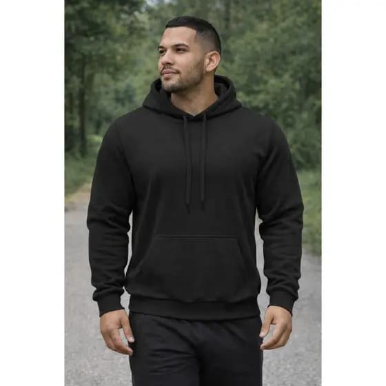 Moletom Canguru Com Capuz Liso Unissex Adulto Infantil Masculino Feminino Diversas Cores