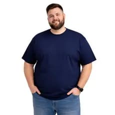 Camiseta Plus Size Blusa Masculina Manga Curta Verão Várias Cores Básica Lisa Tamanhos Especiais