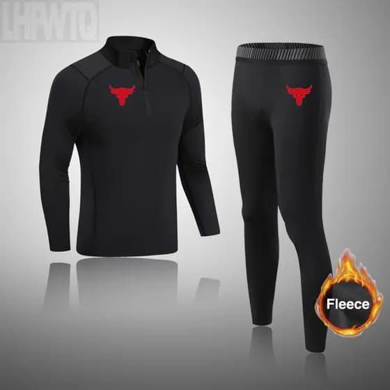 Calças Esportivas De Compressão Masculina Camiseta Roupa Interior Térmica Conjuntos De Corrida Roupas Estampadas