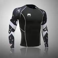 Camiseta Masculina De Compressão Para Corrida , Elástica , Secagem Rápida , Esportiva , Atlética , Academia , UV , Cicli