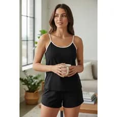 Pijama Feminino Baby Doll Short Doll Conjuntinho de Dormir Adulto