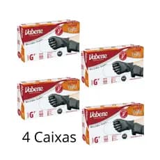 KIT 400 LUVAS VINIFLEX PRETA E TRANSPARENTE