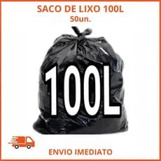 SACO DE LIXO DE 100L 50UN