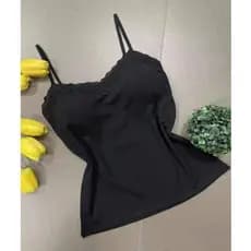 Blusinha Alcinha Renda Feminina com Bojo Alça Regulável Conforto e Estilo