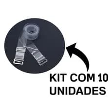 Kit 2 à 10 Alças de Silicone Invisível Para Sutiã Transparente Antialérgica Ajustável e Confortável