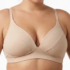 Sutiã de Bojo Canelado Alças Finas Soft Top Fitness Confortável Microfibra Não Amassa Sem Aro