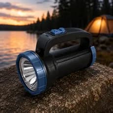 Lanterna Holofote LED Recarregável com Bateria Interna e Função SOS