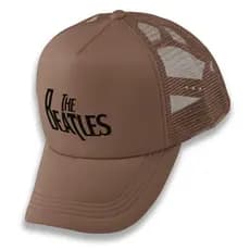 Boné The Beatles Rock Clássico Estampado Aba Curva com Redinha Retrô