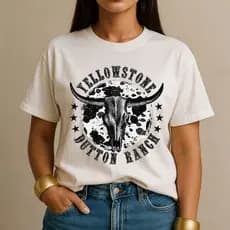 Camiseta Feminina Camisa Country Rodeio Festas Alta Qualidade Modelagem Estilo Western