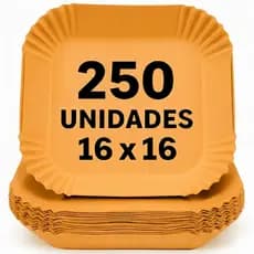 Kit 250 Formas Quadrada De Airfryer Descartável Antiaderente De Papel Cozinha 16x16x4,5cm
