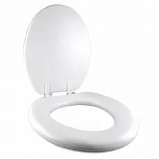 Assento Sanitário Adulto em PVC e Espuma - Branco