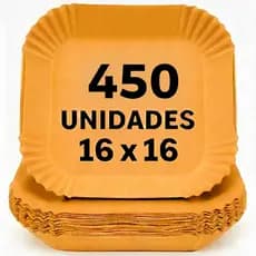 Kit 450 Formas Quadrada De Airfryer Descartável Antiaderente De Papel Cozinha 16x16x4,5cm