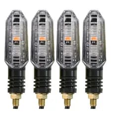 Kit 4 ou 2 Piscas Para Motos Universal 43 / Fan 125 150 / CB300 / Xre 300 / Bros 150 160 Parafuso