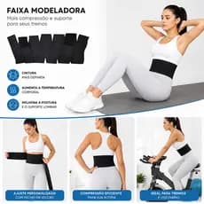 Cinta Modeladora 5 Metros Faixa Abdominal Pos Parto Alta Compressao Redutora de Medidas Cintura