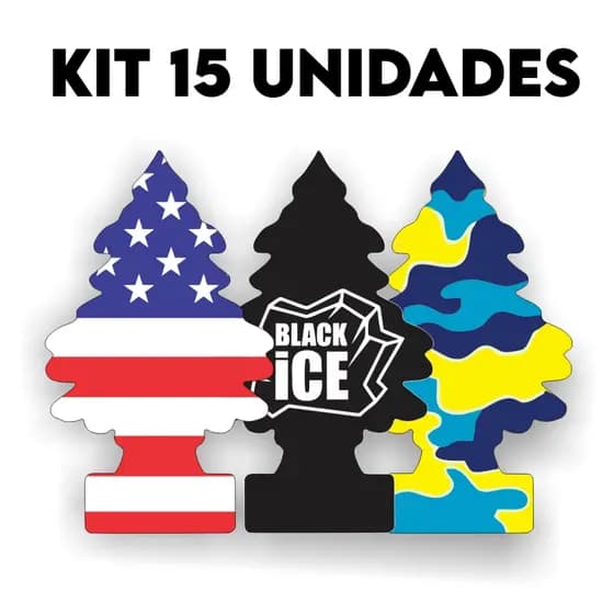 Kit 15 Cheirinho de carro Aromatizador Cheirinho Para Carro Pinheiro Sortidos