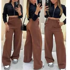 CALÇA FEMININA ALFAIATARIA PREMIUM COM BOLSO - ENVIO IMEDIATO