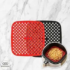 Tapete Quadrado Silicone Air Fryer 19x19 Multiuso Fogão Indução