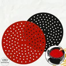 Tapete Redondo Silicone Air Fryer 20x20 Multiuso Fogão Indução