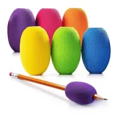 6Pcs Ergonomic Sponge Pen Grip Writing Aid Grip Pencil Holder Grip for Children