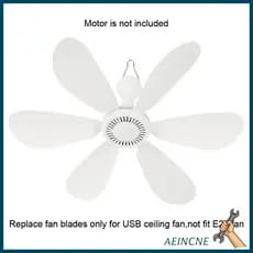 AEIN 3 6pcs Componentes Inserção Direta Para Ventilador USB Folha Medição 180mm