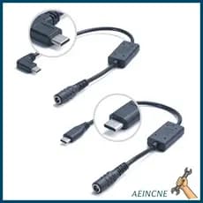AEIN DC5 5x2 1mm Fêmea Para Tipo C 5V3A Carregamento Roteadores Câmera Telefone