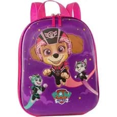 Mochila Infantil Pequena Roxa Patrulha Canina Resistente Escolar Alegre