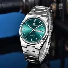Relógio Masculino de Quartzo Esportivo Mais Vendido Data Luminoso aço inoxidável negócios quartzo original presente