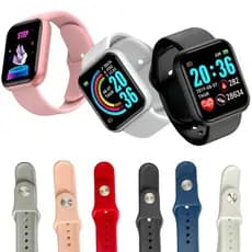 Pulseiras de Silicone Coloridas para Smartwatch D20 / D13 / Y68 Plus / V6 / D18 / 116 / 116 Plus