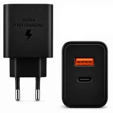 Carregador Turbo Fonte 45W Preto Compatível com Smartfone Motorola Moto G Moto E
