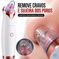 Removedor de Cravos a Vácuo Profissional Elétrico Limpeza de Pele Profunda Sucção Nariz Rosto Sem Dor Portátil