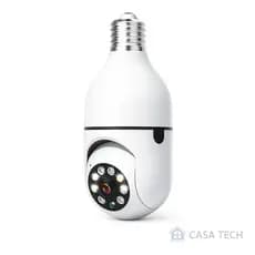 Câmera Lâmpada Wi-Fi 360° Full HD Visão Noturna Colorida IP