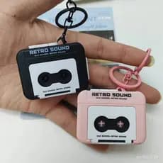 Reprodutor de Mídia, Rádio, Toca-fitas, Mini Máquina de Fitas Criativa, Fonógrafo Retro Gravável, Chave de Mochila Escol