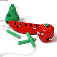 TIANCHUANG Montessori Brinquedos Sensoriais , Minhoca Comer Frutas Brinquedo Educativo , Educacional