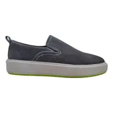 Tênis Slip-on Wizzor Lyon Cinza Craquelado Couro